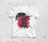 Pack of 9 Decocanno “Samurai Spirit” Men’s Japanese Graphic T-Shirt – Red & Black Ink Art Print | Cotton Tee | UK Streetwear